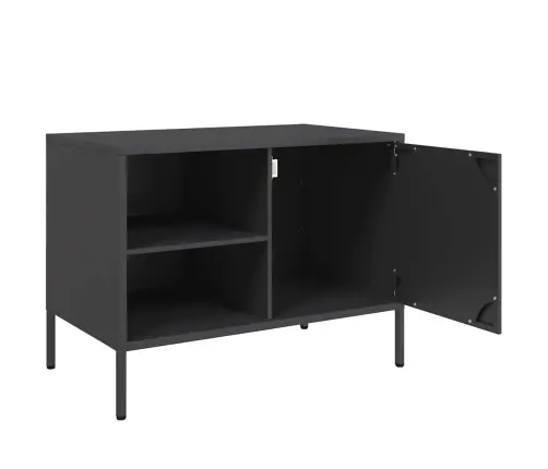 Tv Skapītis, Melns, 68X39X50,5 Cm, Tērauds Vidaxl