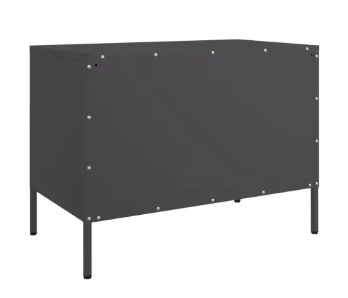 Tv Skapīši, 2 Gab., Melns, 68X39X50,5 Cm, Tērauds Vidaxl