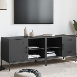 Tv Skapīši, 2 Gab., Melns, 68X39X50,5 Cm, Tērauds Vidaxl