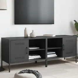 Tv Skapīši, 2 Gab., Melns, 68X39X50,5 Cm, Tērauds Vidaxl