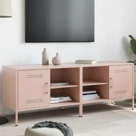 Tv Skapīši, 2 Gab., Rozā, 68X39X50,5 Cm, Tērauds Vidaxl