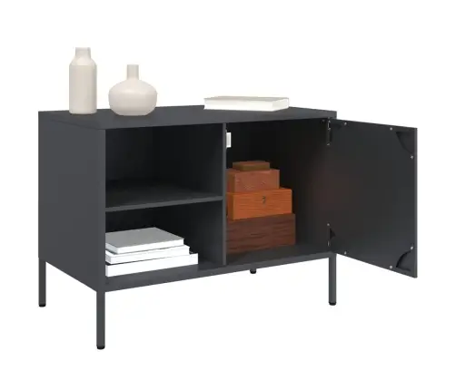 Tv Skapīši, 2 Gab., Antracītpelēki, 68X39X50,5 Cm, Tērauds Vidaxl Tv Skapīši, 2 Gab., Antracītpelēki, 68X39X50,5 Cm, Tērauds Vidaxl