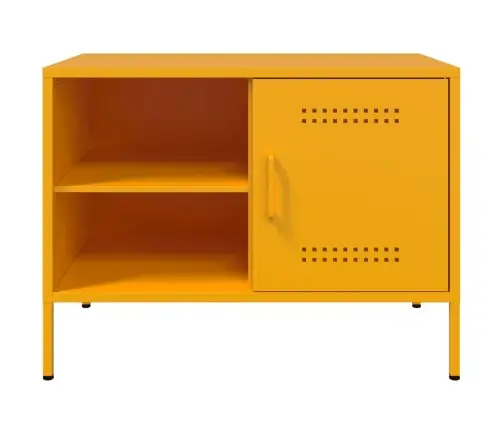 Tv Skapītis, 68X39X50,5 Cm, Tērauds, Sinepju Dzeltens Vidaxl