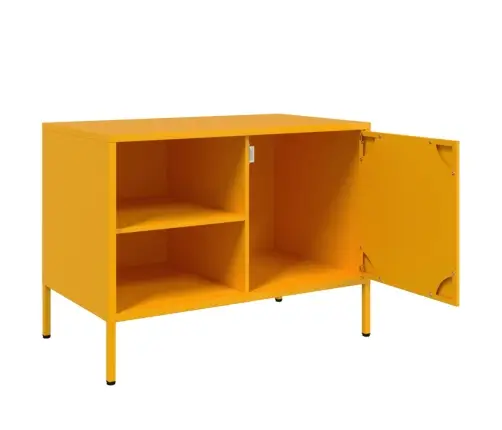Tv Skapītis, 68X39X50,5 Cm, Tērauds, Sinepju Dzeltens Vidaxl