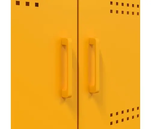 Tv Skapīši, 2 Gab., 68X39X50,5 Cm, Tērauds, Sinepju Dzelteni Vidaxl