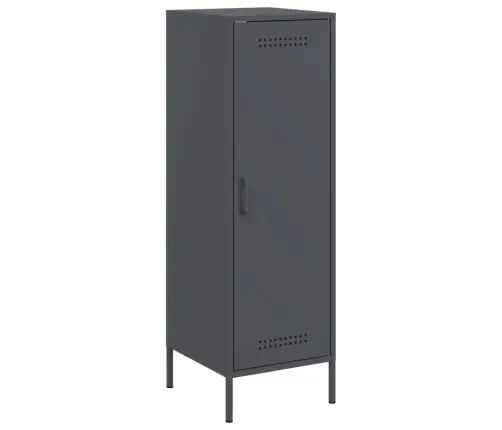 Augstais Skapītis, Antracītpelēks, 36X39X113 Cm, Tērauds Vidaxl