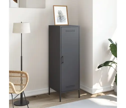 Augstais Skapītis, Antracītpelēks, 36X39X113 Cm, Tērauds Vidaxl