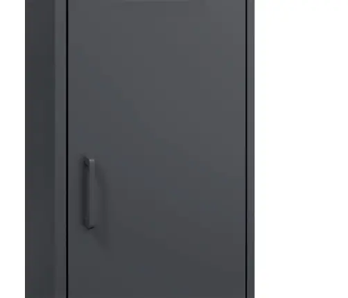 Augstais Skapītis, Antracītpelēks, 36X39X113 Cm, Tērauds Vidaxl