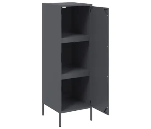 Augstais Skapītis, Antracītpelēks, 36X39X113 Cm, Tērauds Vidaxl