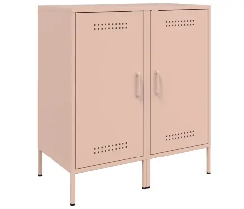 Kumodes, 2 Gab., Rozā, 36X39X79 Cm, Auksti Velmēts Tērauds Vidaxl