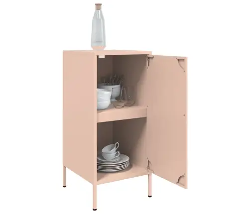 Kumodes, 2 Gab., Rozā, 36X39X79 Cm, Auksti Velmēts Tērauds Vidaxl