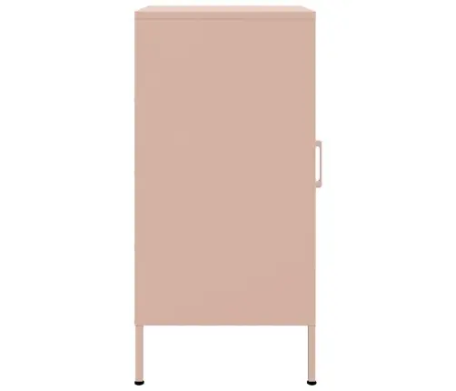 Kumodes, 2 Gab., Rozā, 36X39X79 Cm, Auksti Velmēts Tērauds Vidaxl