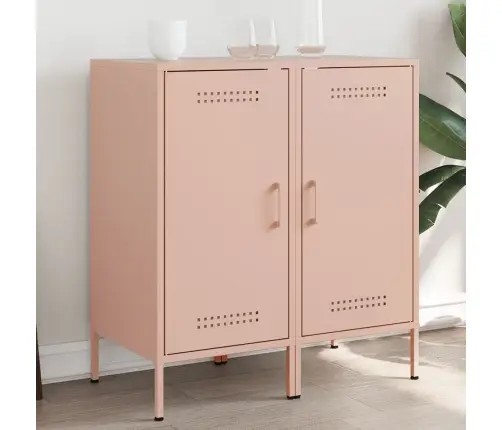 Kumodes, 2 Gab., Rozā, 36X39X79 Cm, Auksti Velmēts Tērauds Vidaxl