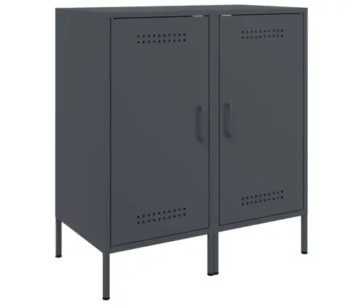 Šoninės Spintelės, 2Vnt., Antracito, 36X39X79cm Plienas