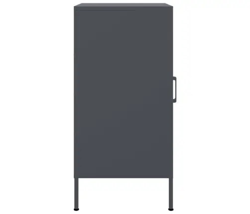 Šoninės Spintelės, 2Vnt., Antracito, 36X39X79cm Plienas