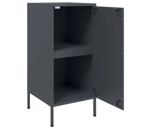 Šoninės Spintelės, 2Vnt., Antracito, 36X39X79cm Plienas