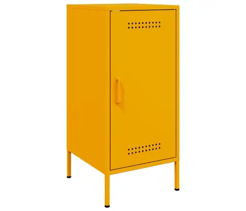 Kumode, Sinepju Dzeltena, 36X39X79Cm, Auksti Velmēts Tērauds Vidaxl