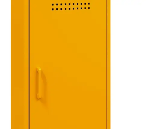 Kumode, Sinepju Dzeltena, 36X39X79Cm, Auksti Velmēts Tērauds Vidaxl