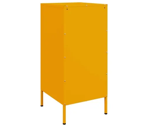 Kumode, Sinepju Dzeltena, 36X39X79Cm, Auksti Velmēts Tērauds Vidaxl