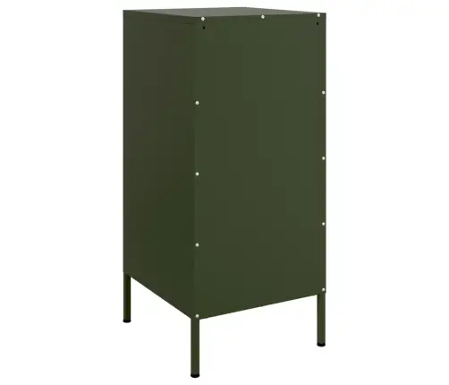 Kumode, Olīvu Zaļa, 36X39X79 Cm, Tērauds Vidaxl