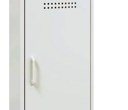 Kumode, Balta, 36X39X79 Cm, Tērauds Vidaxl