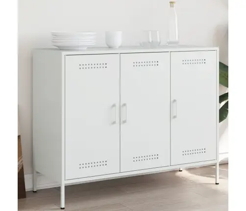 Šoninė Spintelė, Baltos Spalvos, 100,5X39X79cm Plienas