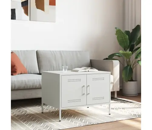 Kavos Staliukas, Baltos Spalvos, 68X50X50,5cm Plienas