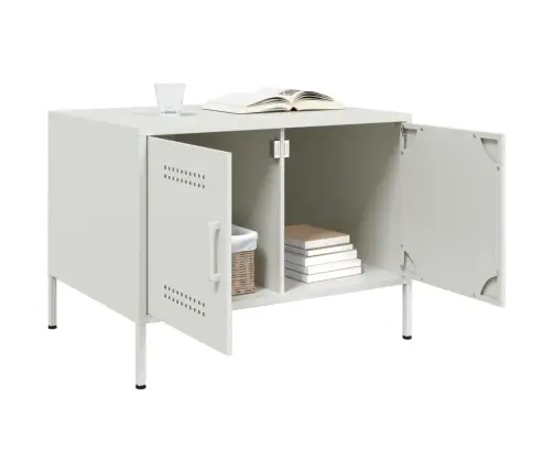 Kavos Staliukas, Baltos Spalvos, 68X50X50,5cm Plienas