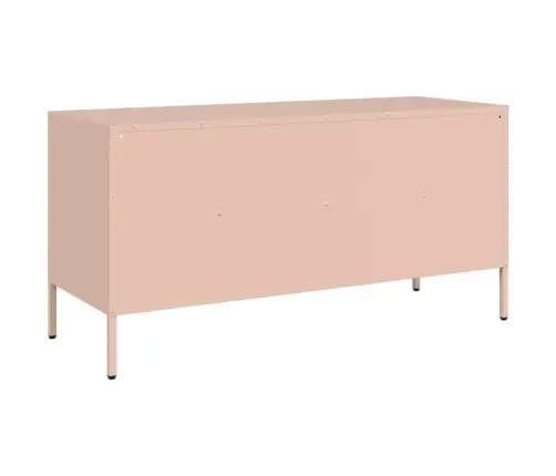 Tv Skapītis, 100,5X39X50,5 Cm, Tērauds, Rozā Vidaxl
