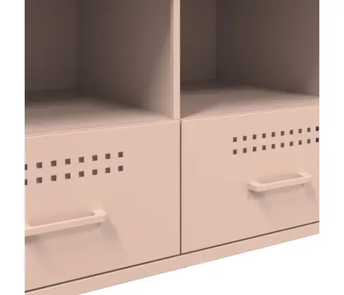 Tv Skapītis, 100,5X39X50,5 Cm, Tērauds, Rozā Vidaxl