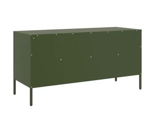 Tv Skapītis, 100,5X39X50,5 Cm, Tērauds, Olīvu Zaļš Vidaxl