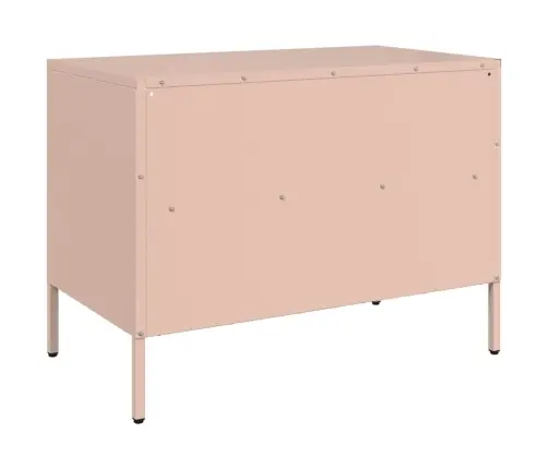 Tv Skapītis, Rozā, 68X39X50,5 Cm, Tērauds Vidaxl