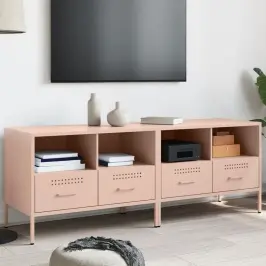Tv Skapīši, 2 Gab., Rozā, 68X39X50,5 Cm, Tērauds Vidaxl