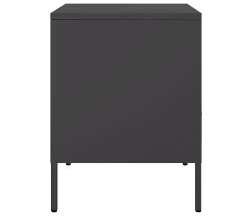 Naktsskapīši 2 Gab. Melns 36X39X50,5 Cm Tērauds Vidaxl
