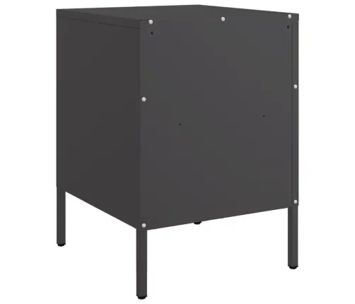 Naktsskapīši 2 Gab. Melns 36X39X50,5 Cm Tērauds Vidaxl