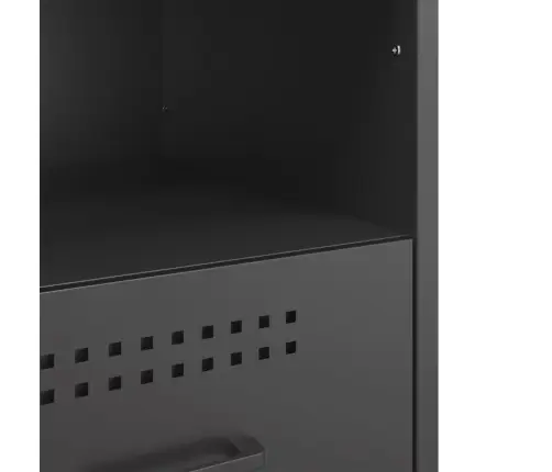 Naktsskapīši 2 Gab. Melns 36X39X50,5 Cm Tērauds Vidaxl