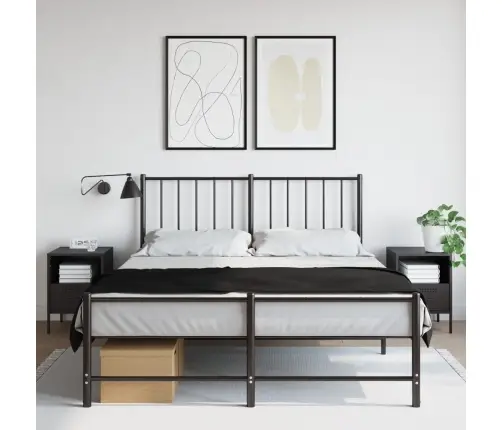 Naktsskapīši 2 Gab. Melns 36X39X50,5 Cm Tērauds Vidaxl