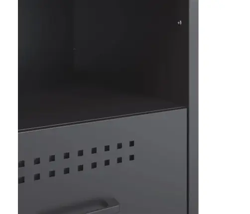 Naktsskapīši, 2 Gab., Antracītpelēki, 36X39X50,5 Cm, Tērauds Vidaxl