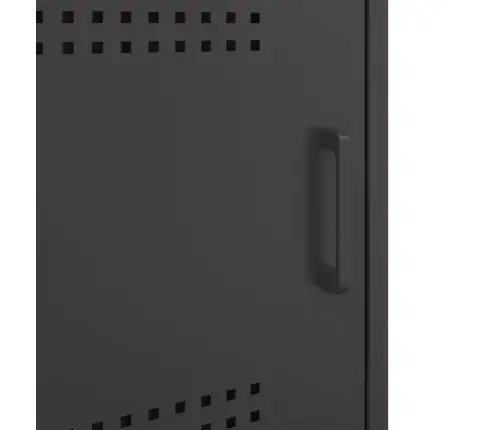 Naktsskapītis, Melns, 36X39X68 Cm, Tērauds Vidaxl