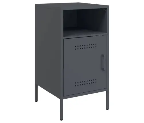 Naktinė Spintelė, Antracito Spalvos, 36X39X68cm Plienas
