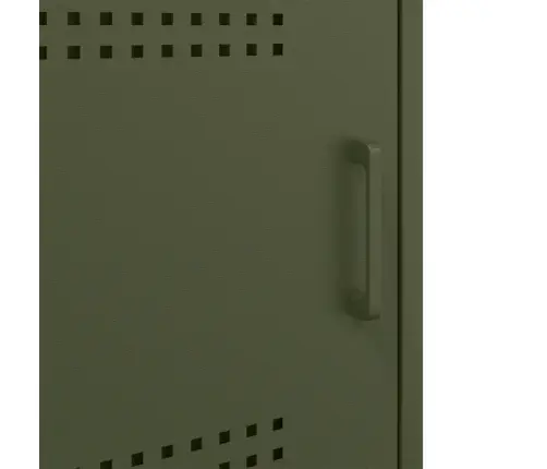 Naktsskapīši, 2 Gab., Olīvu Zaļi, 36X39X68 Cm, Tērauds Vidaxl