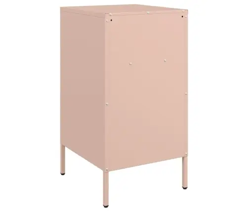 Naktsskapīši, 2 Gab., Rozā, 36X39X68 Cm, Tērauds Vidaxl