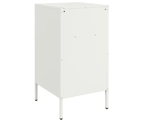 Naktsskapīši 2 Gab. Balts 36X39X68 Cm Tērauds Vidaxl