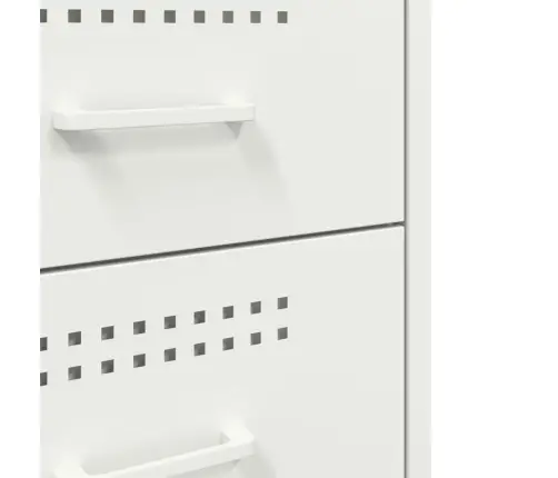 Naktsskapīši 2 Gab. Balts 36X39X68 Cm Tērauds Vidaxl