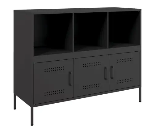 Kumode, Melna, 100,5X39X79 Cm, Tērauds Vidaxl