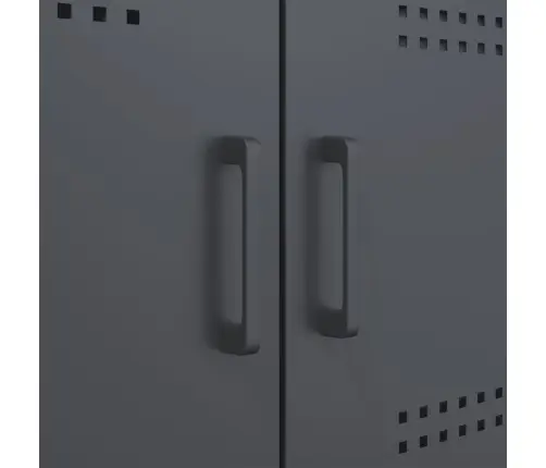 Kumode, Antracītpelēka, 100,5X39X79 Cm, Tērauds Vidaxl