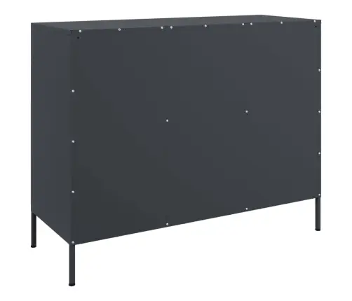 Kumode, Antracītpelēka, 100,5X39X79 Cm, Tērauds Vidaxl