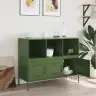 Kumode, Olīvu Zaļa, 100,5X39X79 Cm, Tērauds Vidaxl Kumode, Olīvu Zaļa, 100,5X39X79 Cm, Tērauds Vidaxl