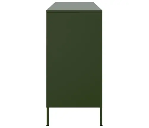 Kumode, Olīvu Zaļa, 100,5X39X79 Cm, Tērauds Vidaxl Kumode, Olīvu Zaļa, 100,5X39X79 Cm, Tērauds Vidaxl