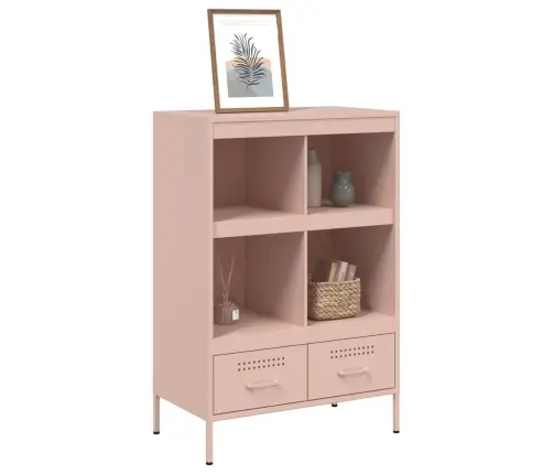 Augstais Skapītis, Rozā, 68X39X101,5 Cm, Tērauds Vidaxl Augstais Skapītis, Rozā, 68X39X101,5 Cm, Tērauds Vidaxl